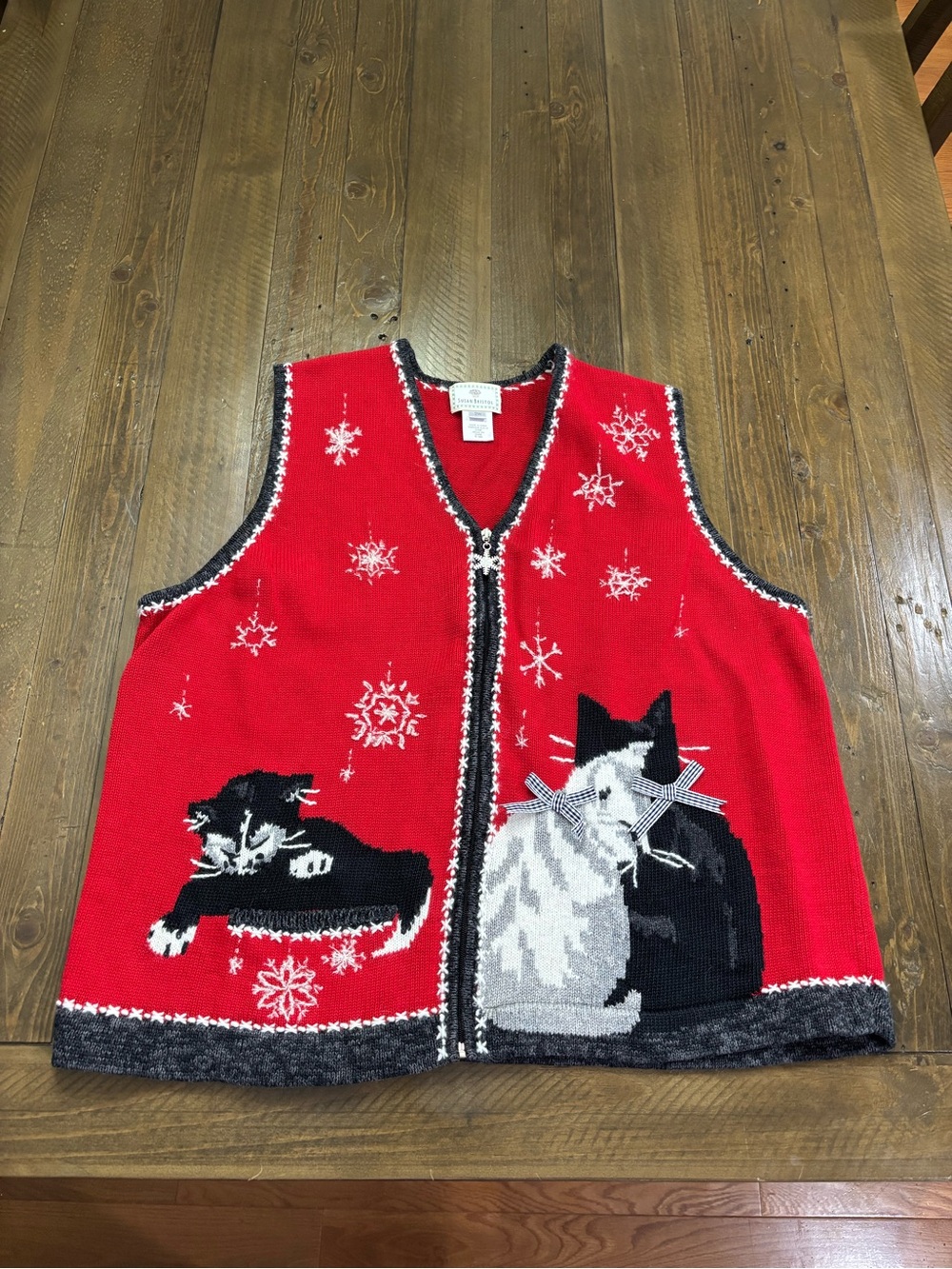 Susan Bristol Vintage 1999 Christmas Cat Sweater